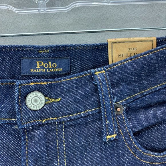 **SOLD**Polo Ralph Lauren Jeans Boys 18-20 Blue Sullivan Slim Dark Wash Stretch - Picture 12 of 15